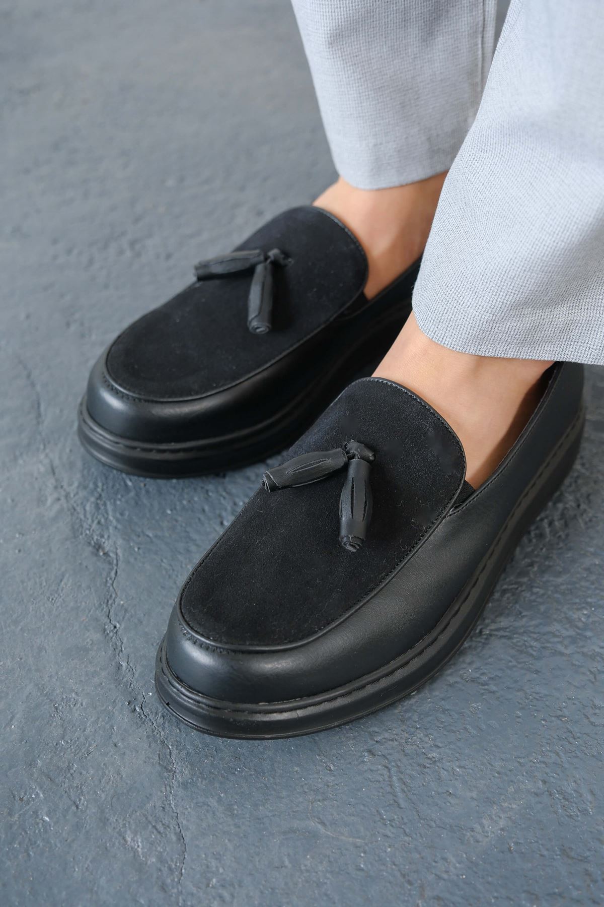 MN002 - CST Loafer Pelle Erkek Ayakkabı SIYAH