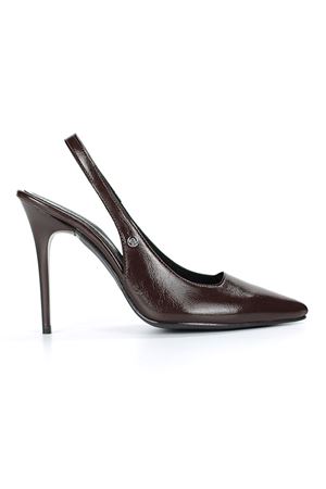Gökhan Talay Zerina Kahverengi Rugan Esnek Yumuşak Kaymaz Taban İnce Topuklu (11cm) Kadın Stiletto