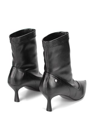 Fiore Ayakkabı Sylvie Siyah Streç Bot Orta Topuklu(6 cm)