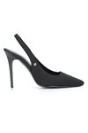 Zerina Siyah Süet Esnek Yumuşak Kaymaz Taban İnce Topuklu (11cm) Kadın Stiletto