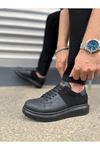 JY151 Boost Bağcıklı Cilt Süet Erkek Günlük Sneaker Ayakkabı CSST - Siyah