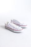 JY0422 Luke Bağcıklı Keten Kumaş Erkek Günlük Sneaker Ayakkabı KBT - Beyaz